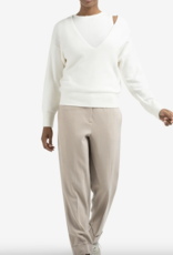 Yaya Yaya - 01000381 Deep V-Neck Sweater with Top FW25 Yaya Yaya - 01000381 Deep V-Neck Sweater with Top FW25