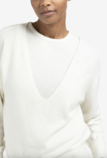 Yaya Yaya - 01000381 Deep V-Neck Sweater with Top FW25 Yaya Yaya - 01000381 Deep V-Neck Sweater with Top FW25
