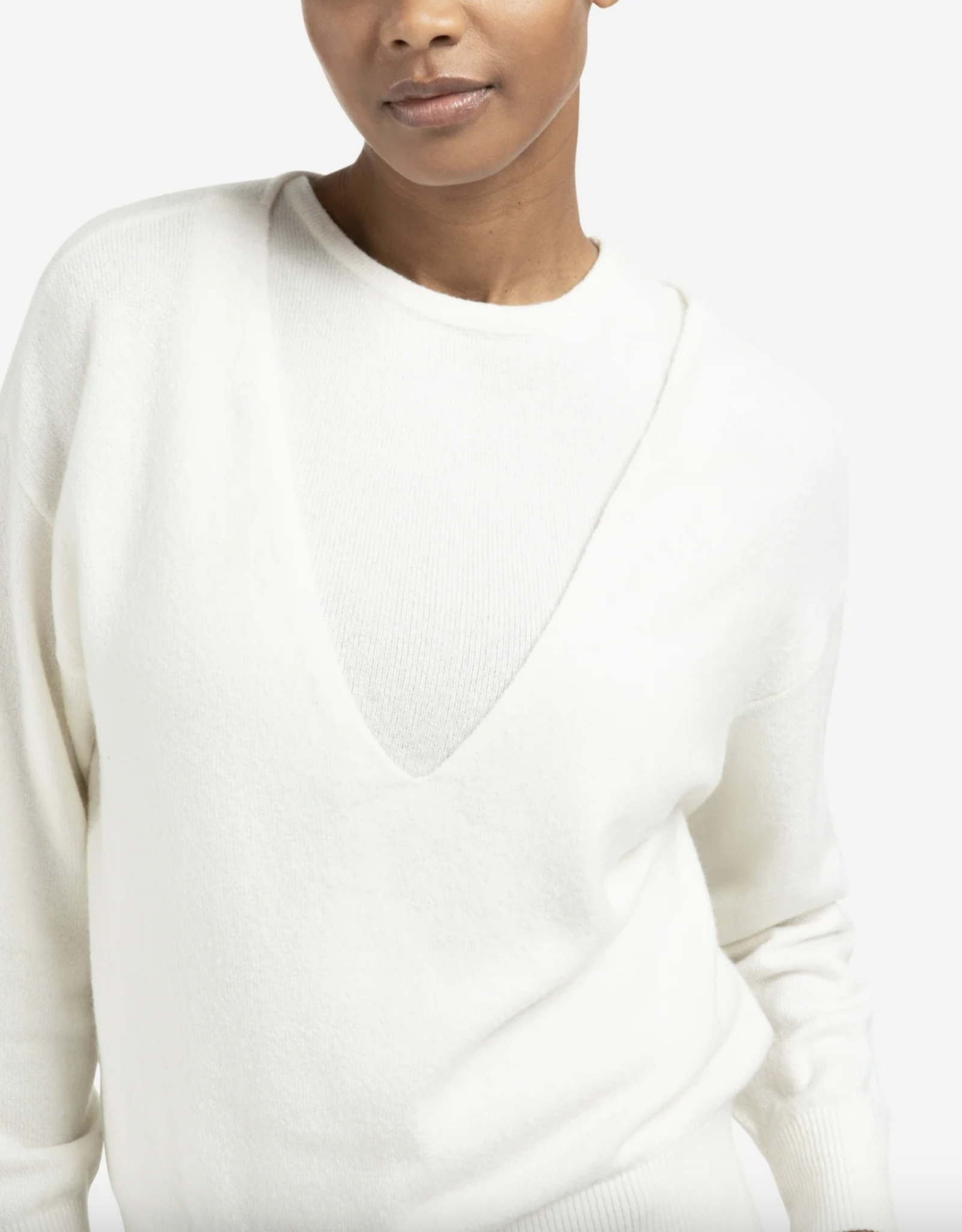 Yaya Yaya - 01000381 Chandail doux en tricot avec haut assorti FW25