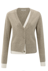 Yaya Yaya - 01010118 Cardigan with Contrast Details FW25