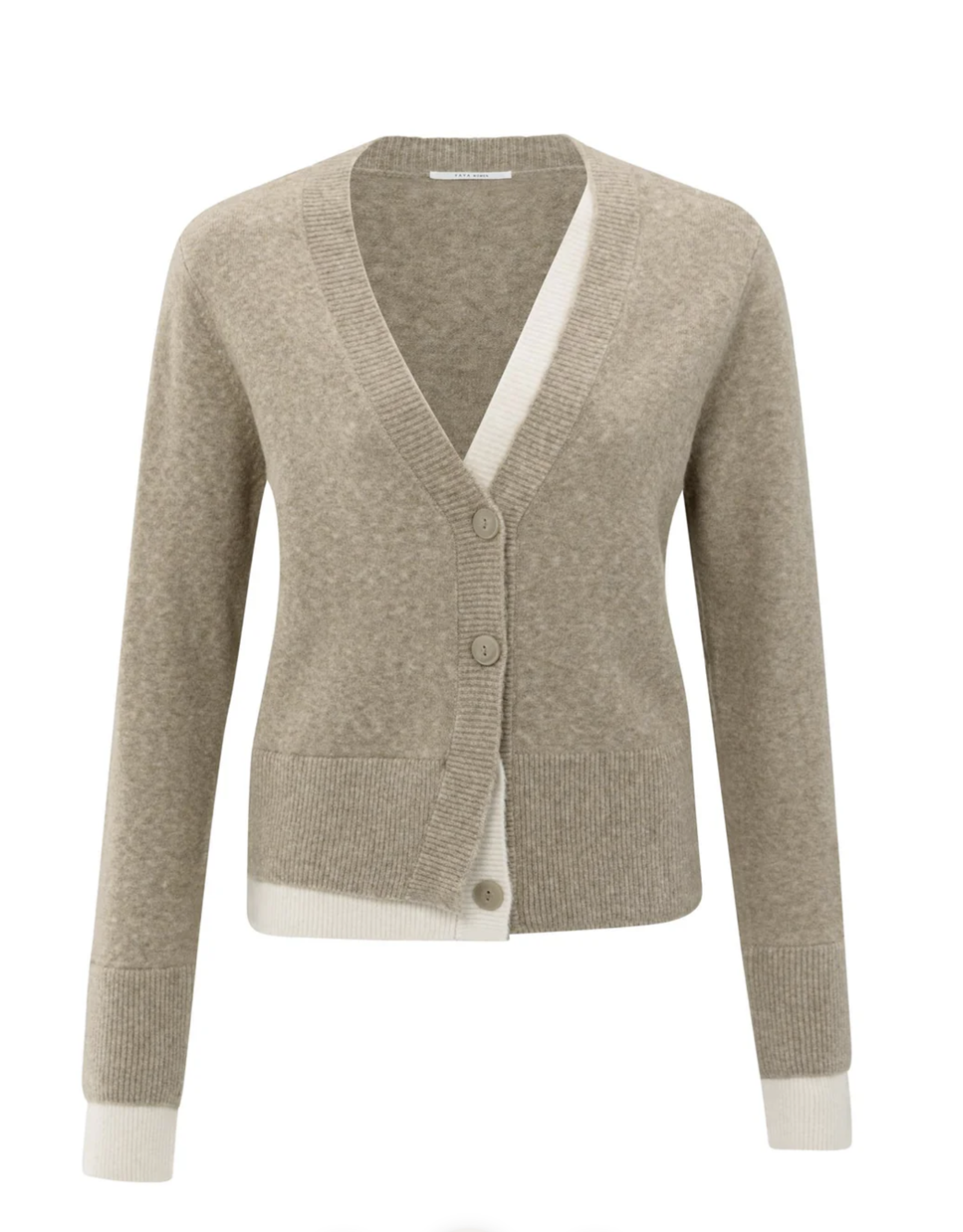 Yaya Yaya - 01010118 Cardigan with Contrast Details FW25