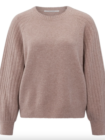 Yaya Yaya - 01000410 Rib Mixed Chandail manches longues FW25