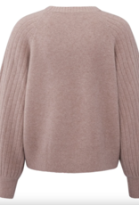 Yaya Yaya - 01000410 Rib Mixed Sweater Long Sleeve FW25 Yaya Yaya - 01000410 Rib Mixed Sweater Long Sleeve FW25