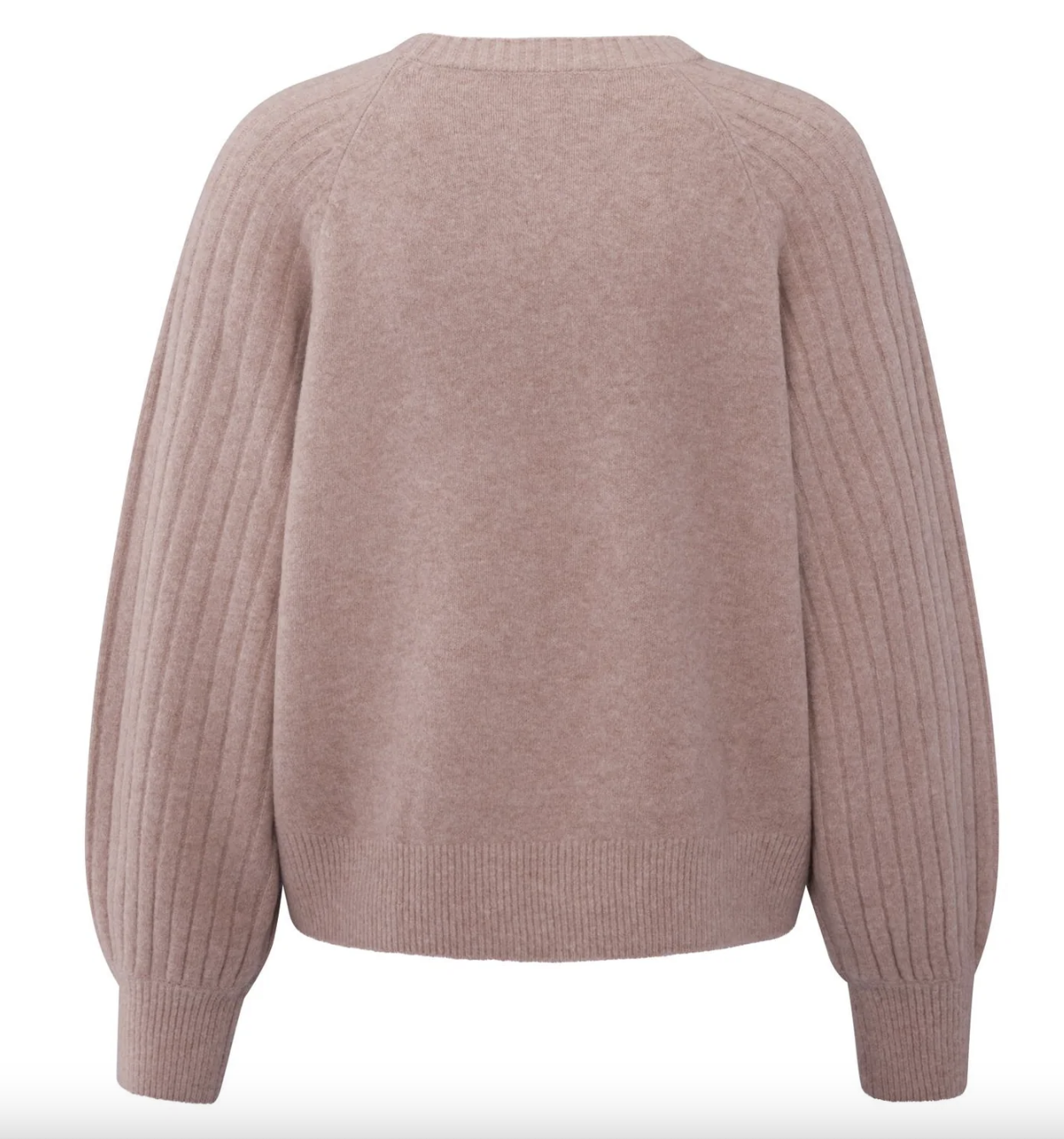 Yaya Yaya - 01000410 Rib Mixed Sweater Long Sleeve FW25