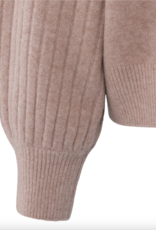 Yaya Yaya - 01000410 Rib Mixed Sweater Long Sleeve FW25 Yaya Yaya - 01000410 Rib Mixed Sweater Long Sleeve FW25