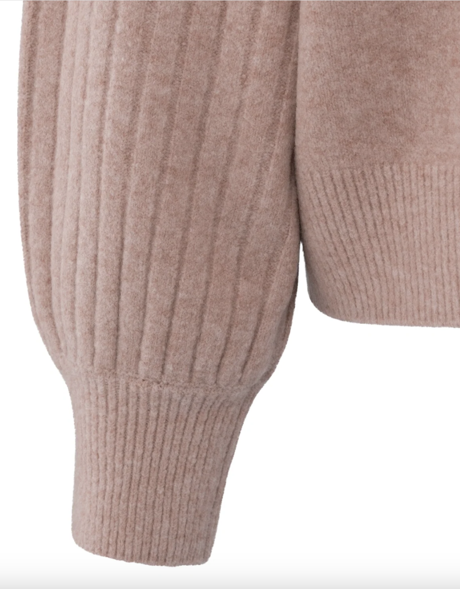 Yaya Yaya - 01000410 Rib Mixed Sweater Long Sleeve FW25