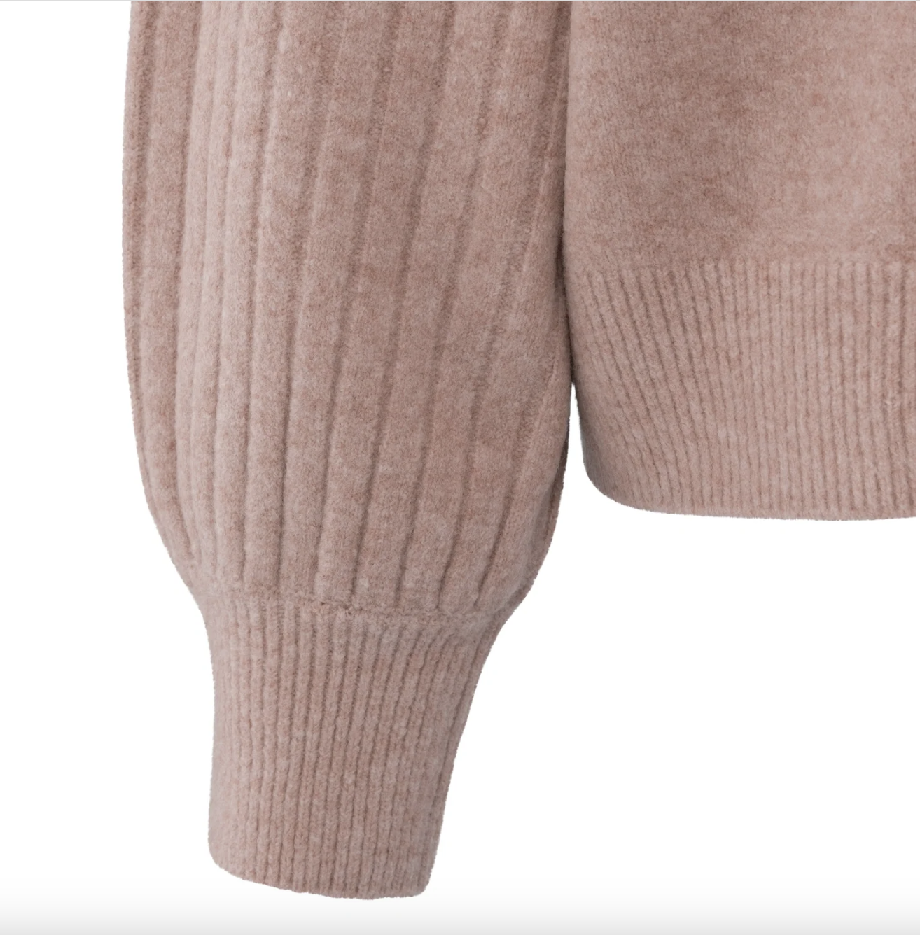 Yaya Yaya - 01000410 Rib Mixed Sweater Long Sleeve FW25