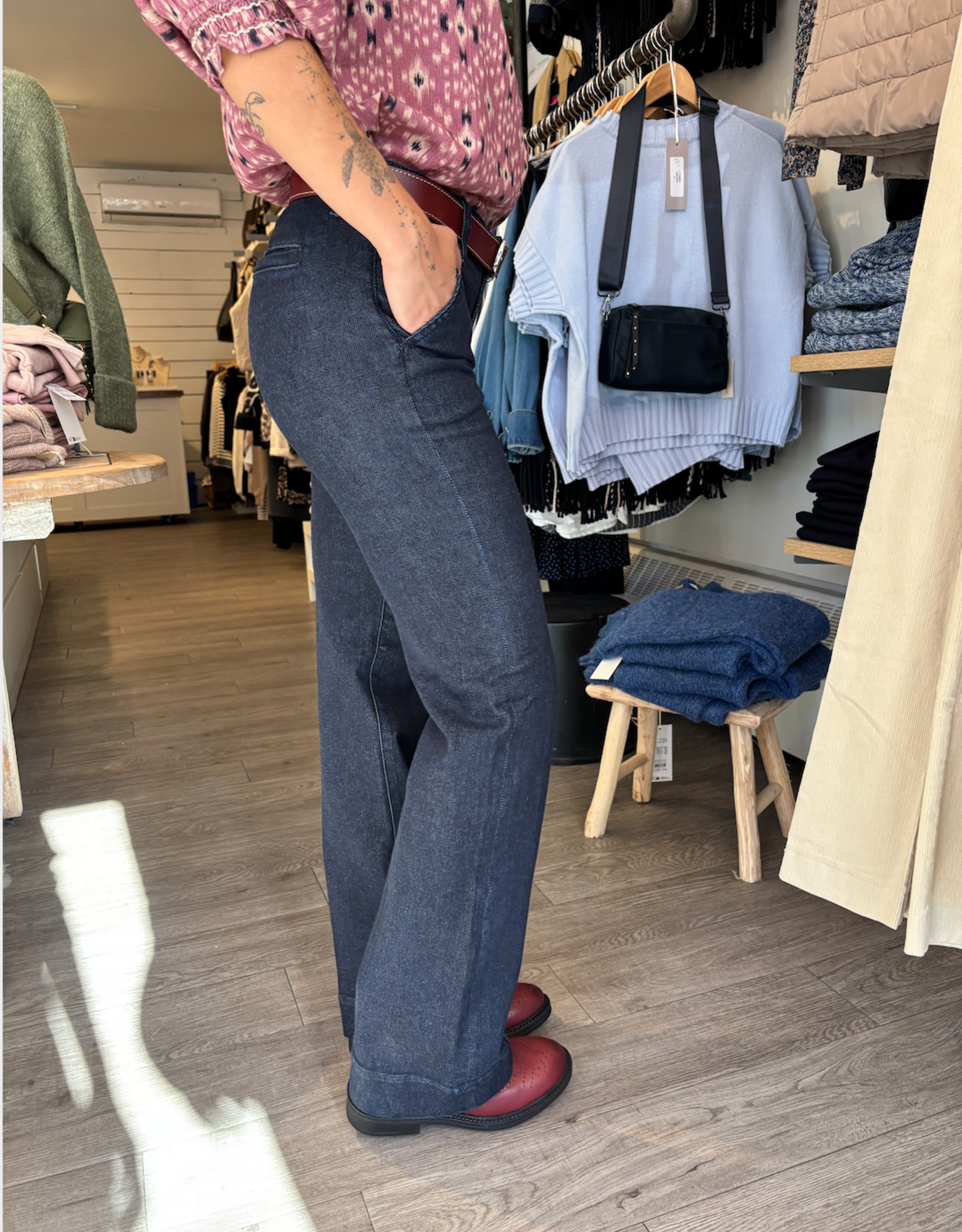 Liverpool Liverpool- LM4373F88 Trouser W/ Pintucks FW25