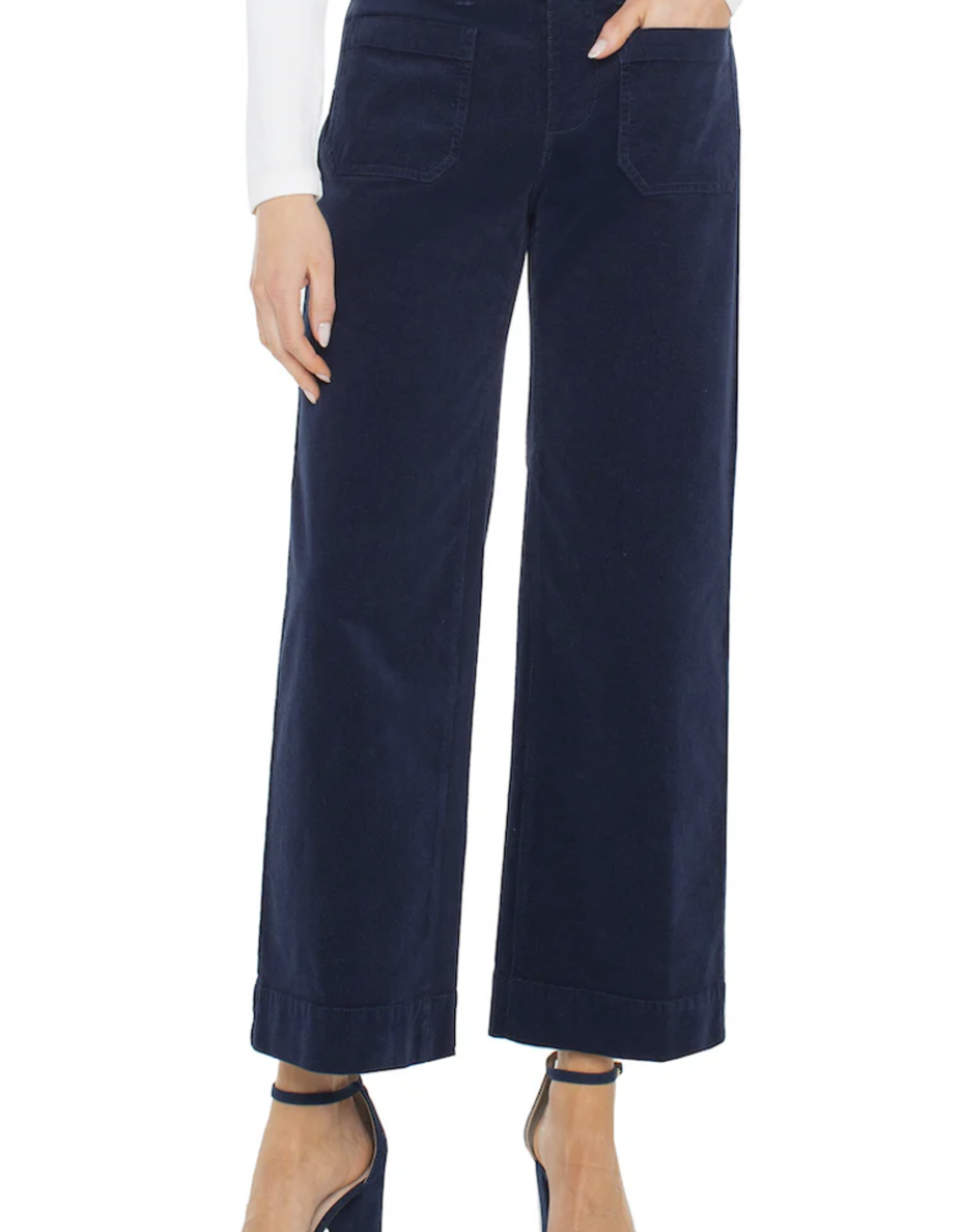 Liverpool Liverpool- LM4657CD7 Crop jambes larges avec poches FW25