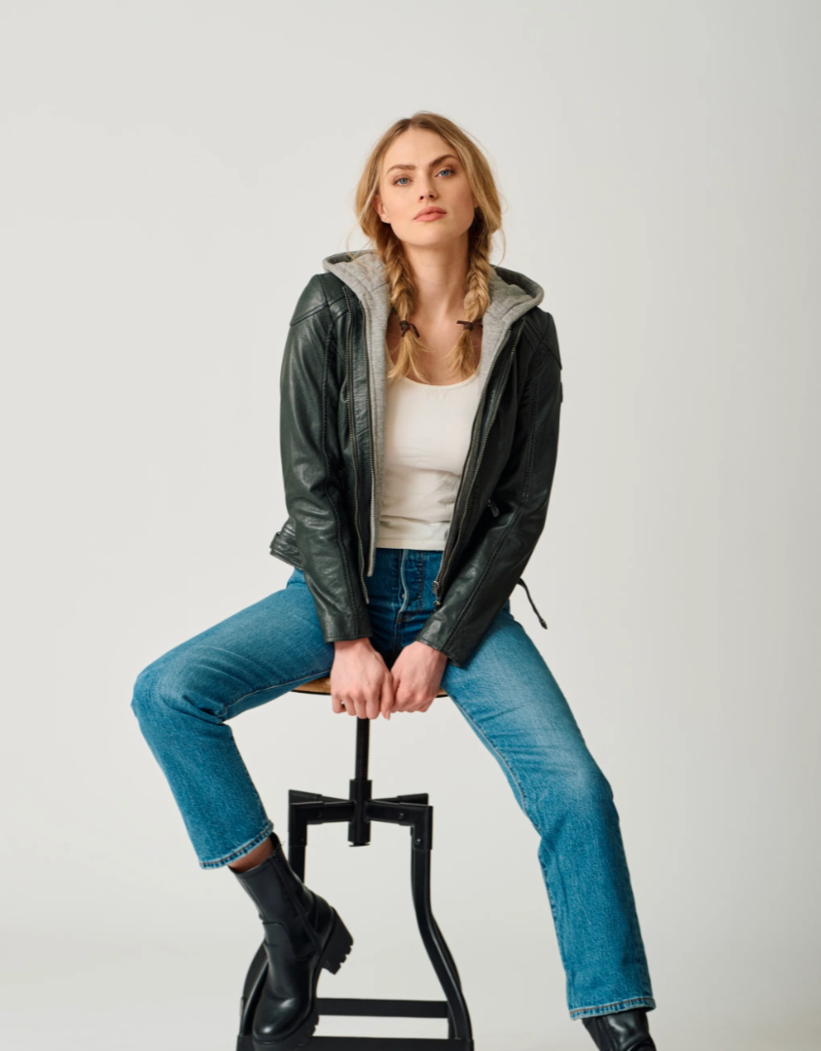 Mauritius - Allice Hooded Leather Jacket FW25