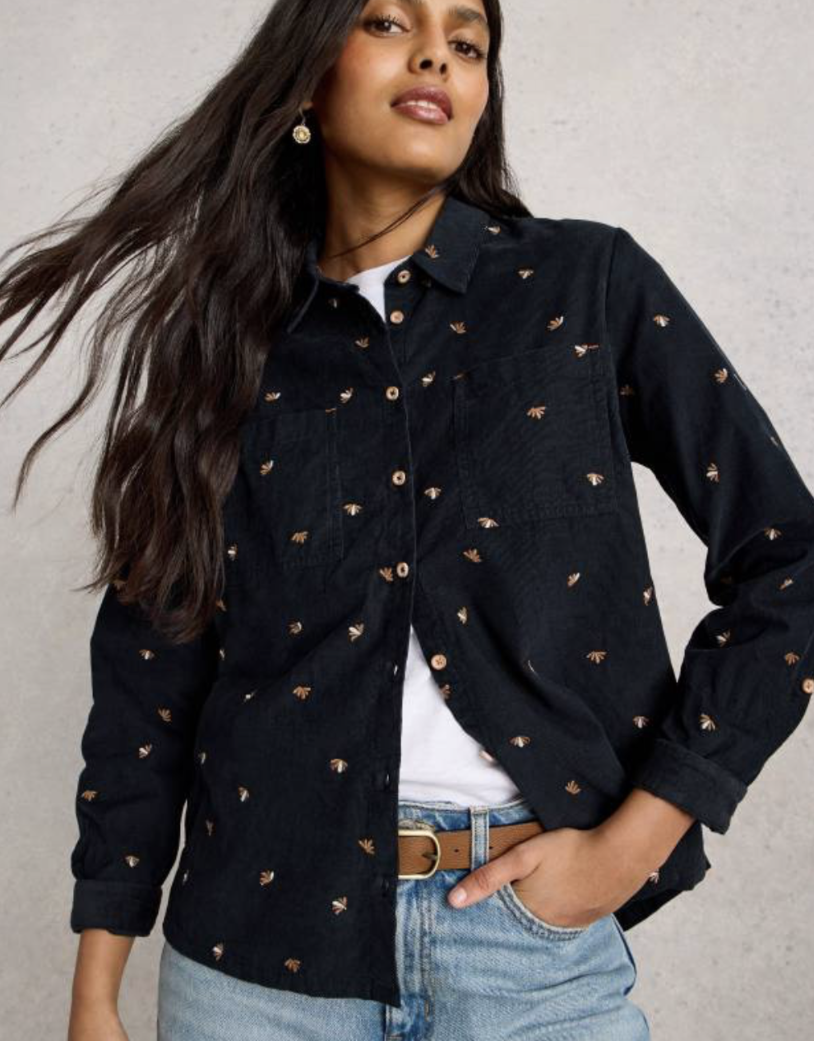 White Stuff White Stuff - 444364 Sophie Cord Shirt FW25