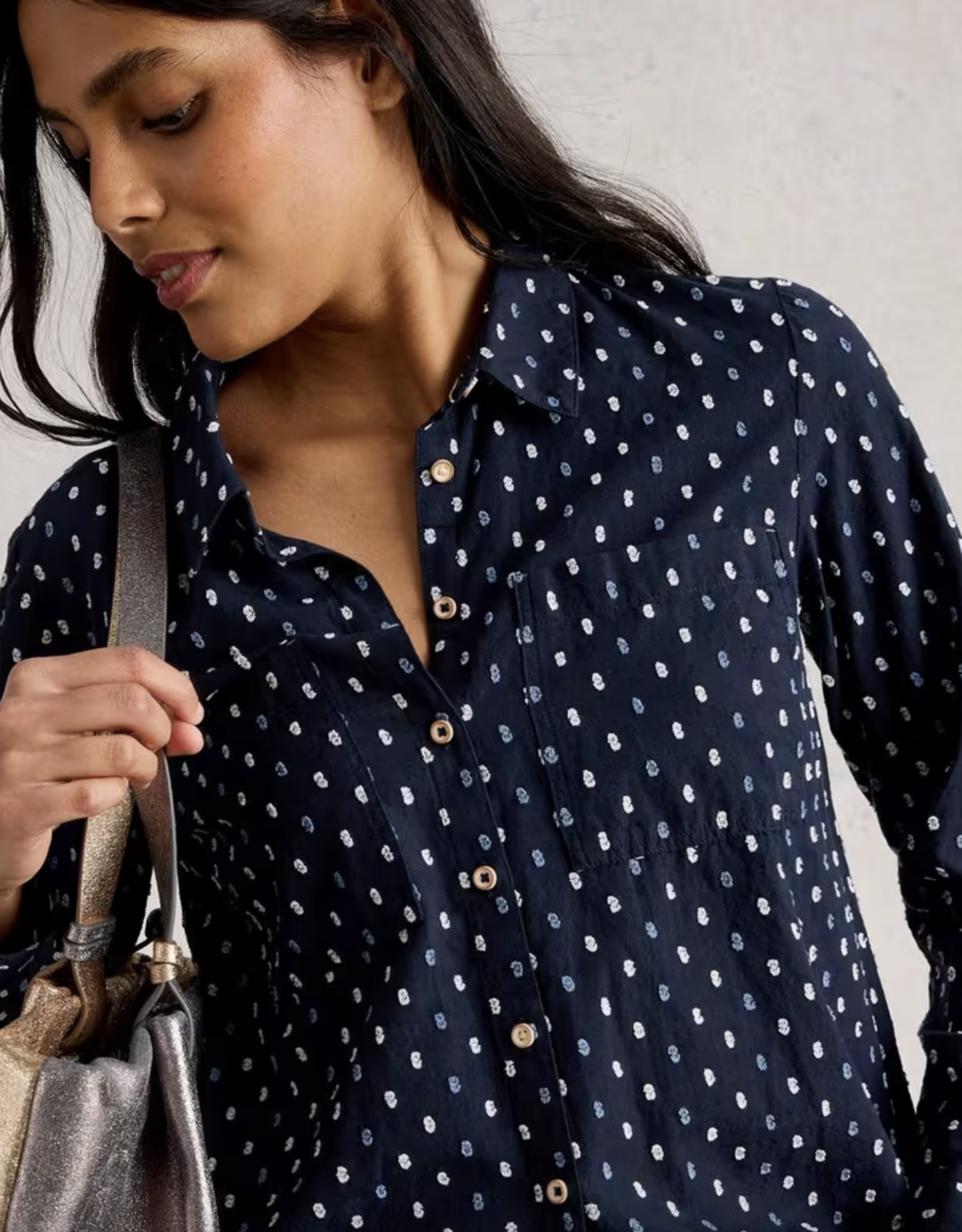 White Stuff White Stuff - 444298 Sophie Longline Shirt FW25