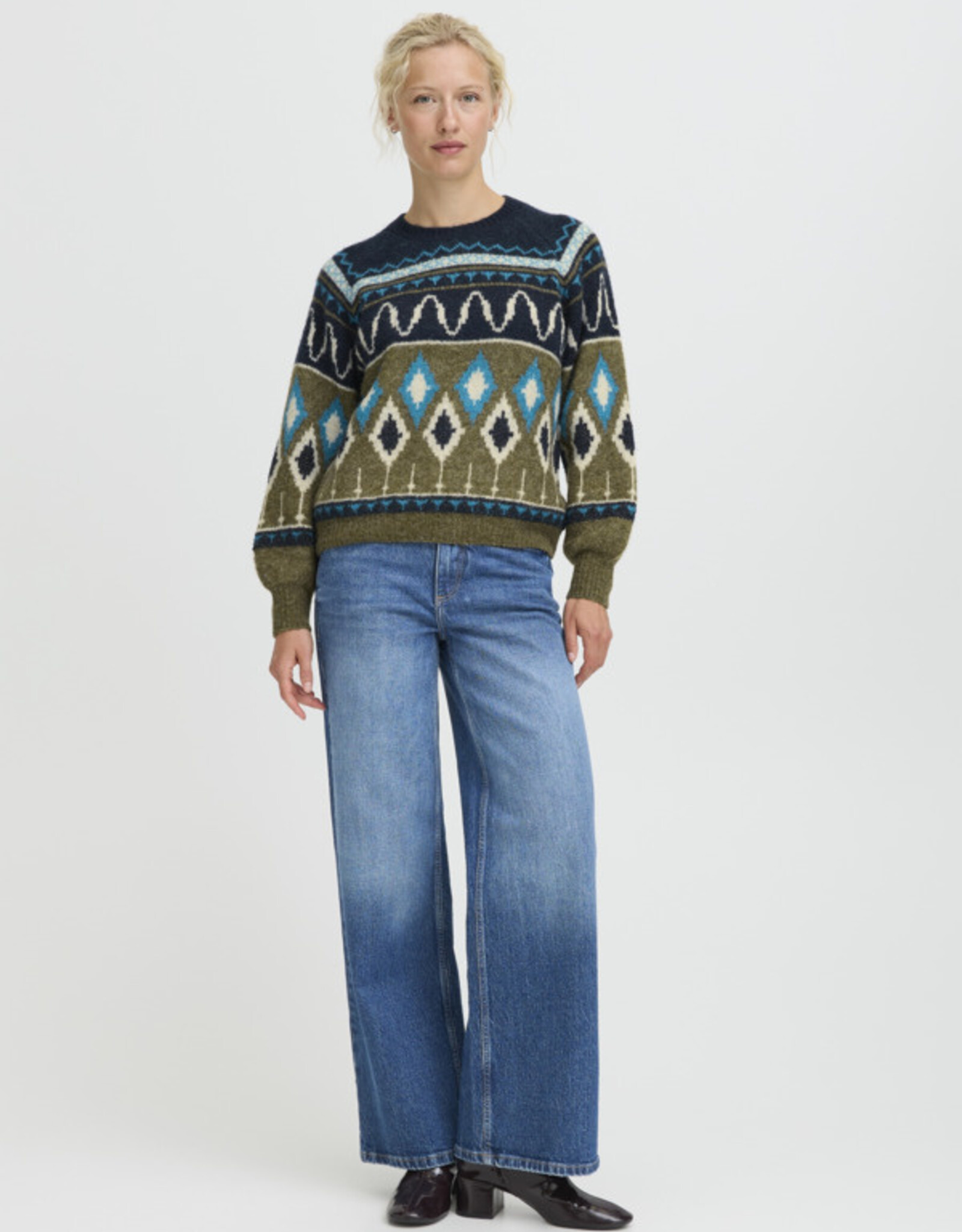 B.young-  Bynafta Jacquard Chandail FW25