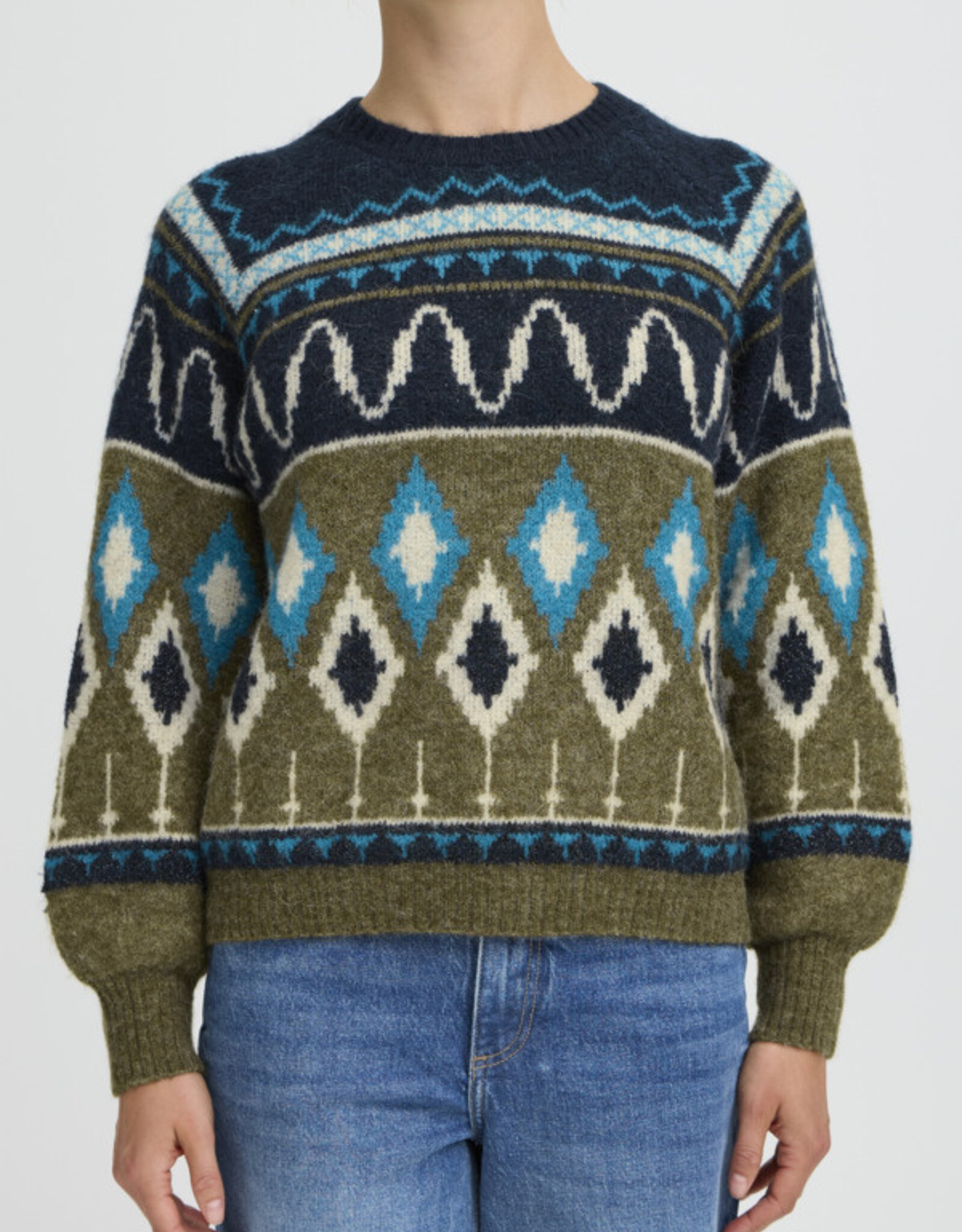 B.young-  Bynafta Jacquard Chandail FW25