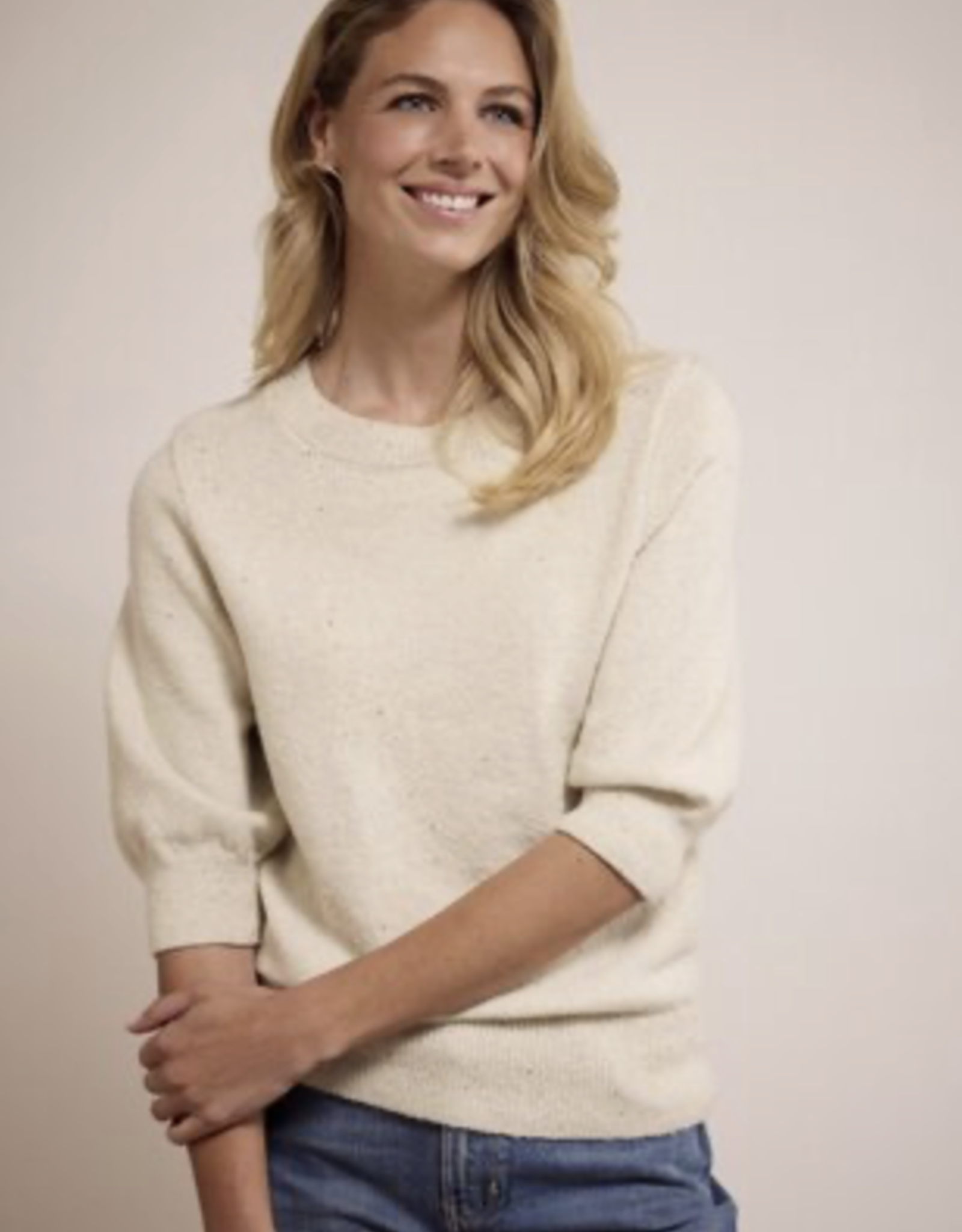 Tramontana Tramontana- O0217601 Short Sleeve Sequin sweater FW25