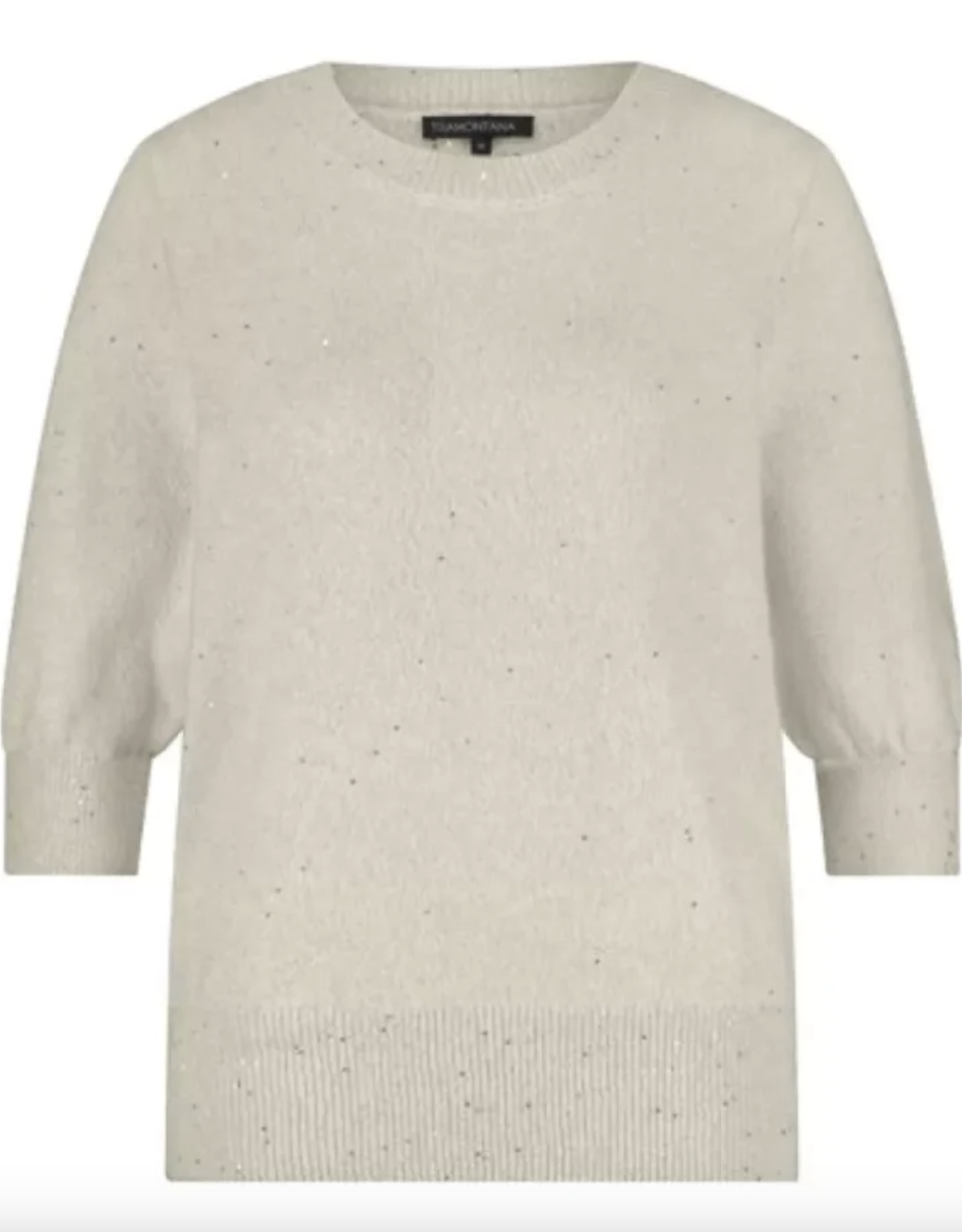 Tramontana Tramontana- O0217601 Short Sleeve Sequin sweater FW25