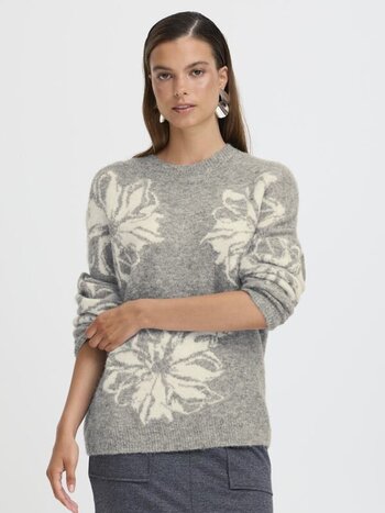 b. young B.Young- Byomea  Flower pullover FW25