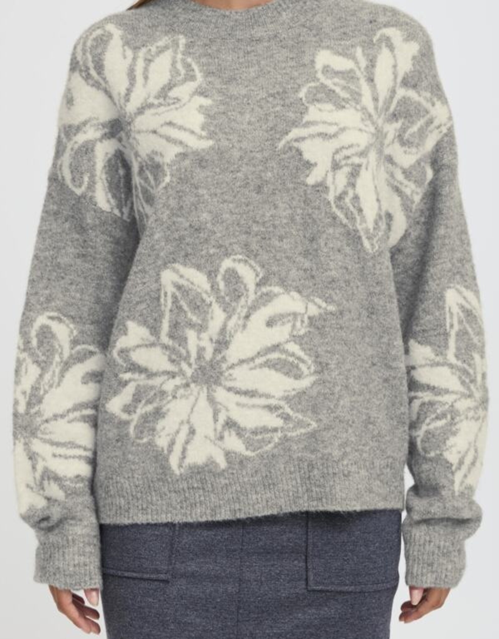 b. young B.Young- Byomea  Flower pullover FW25