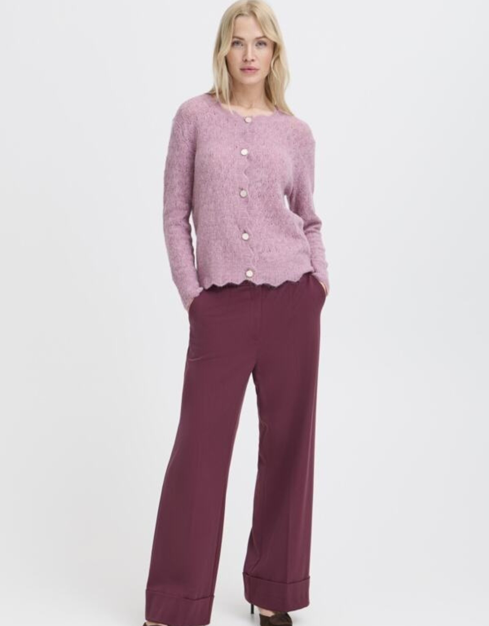 b. young b.young- Bymonna Pointelle Cardigan FW25