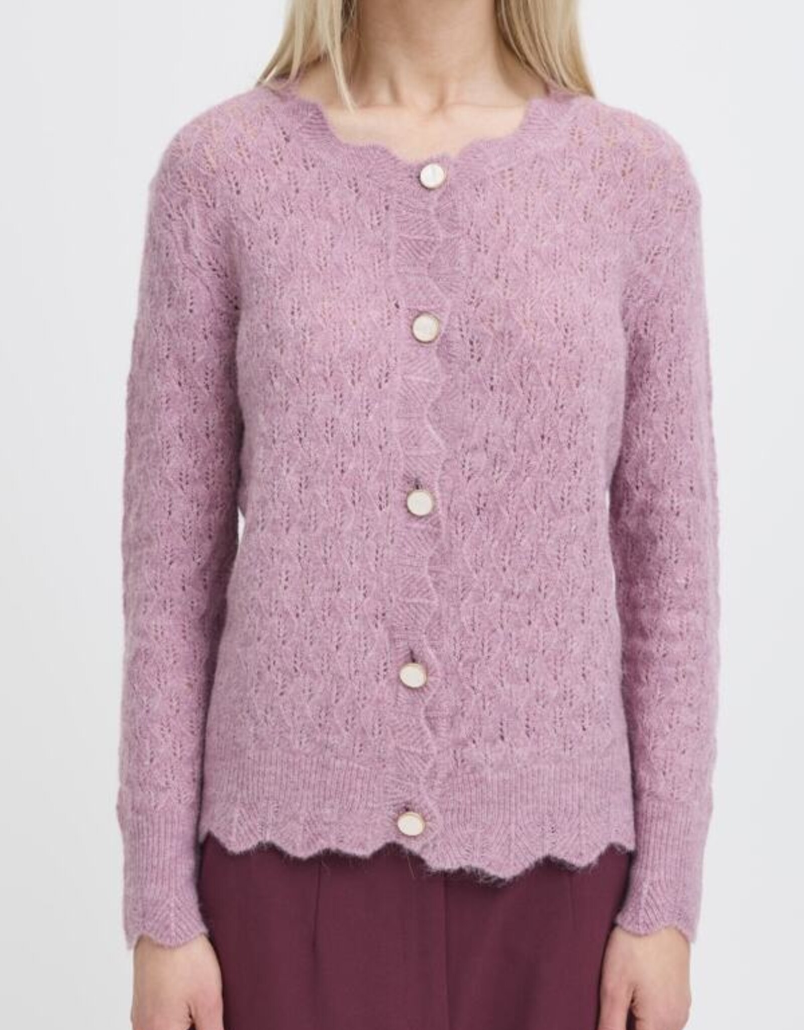 b. young b.young- Bymonna Pointelle Cardigan FW25