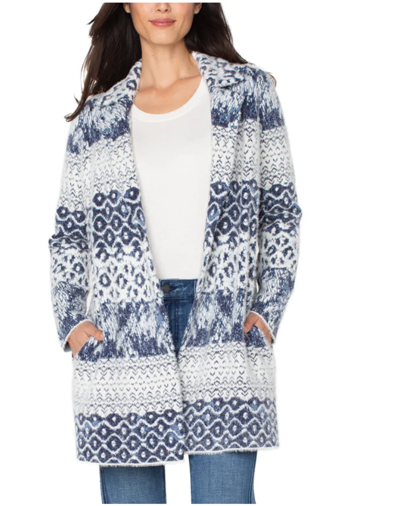 Liverpool Liverpool- LMC002sk46j7 jacquard longue veste FW25