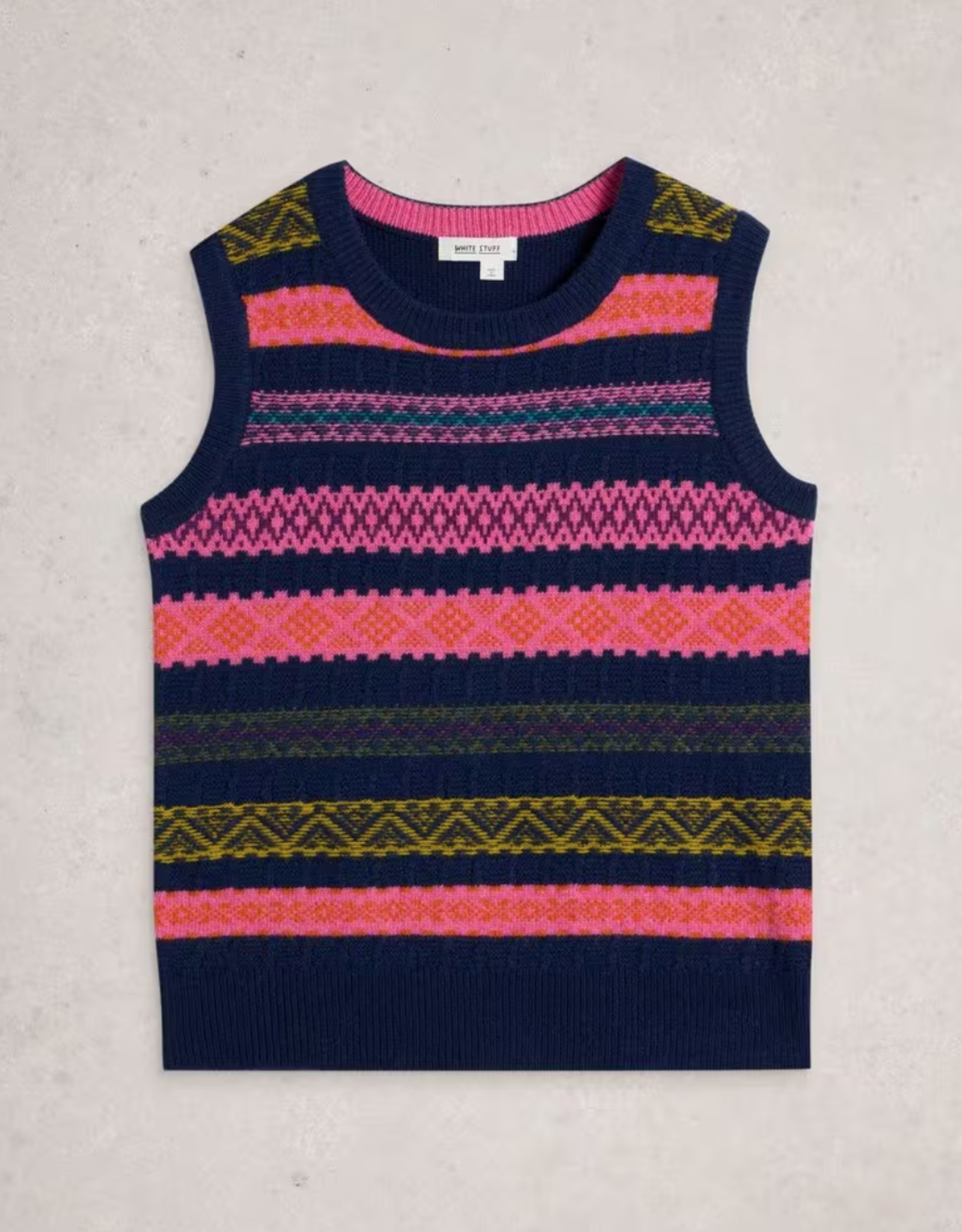 White Stuff White Stuff - 444091 Lottie Fairisle Débardeur FW25