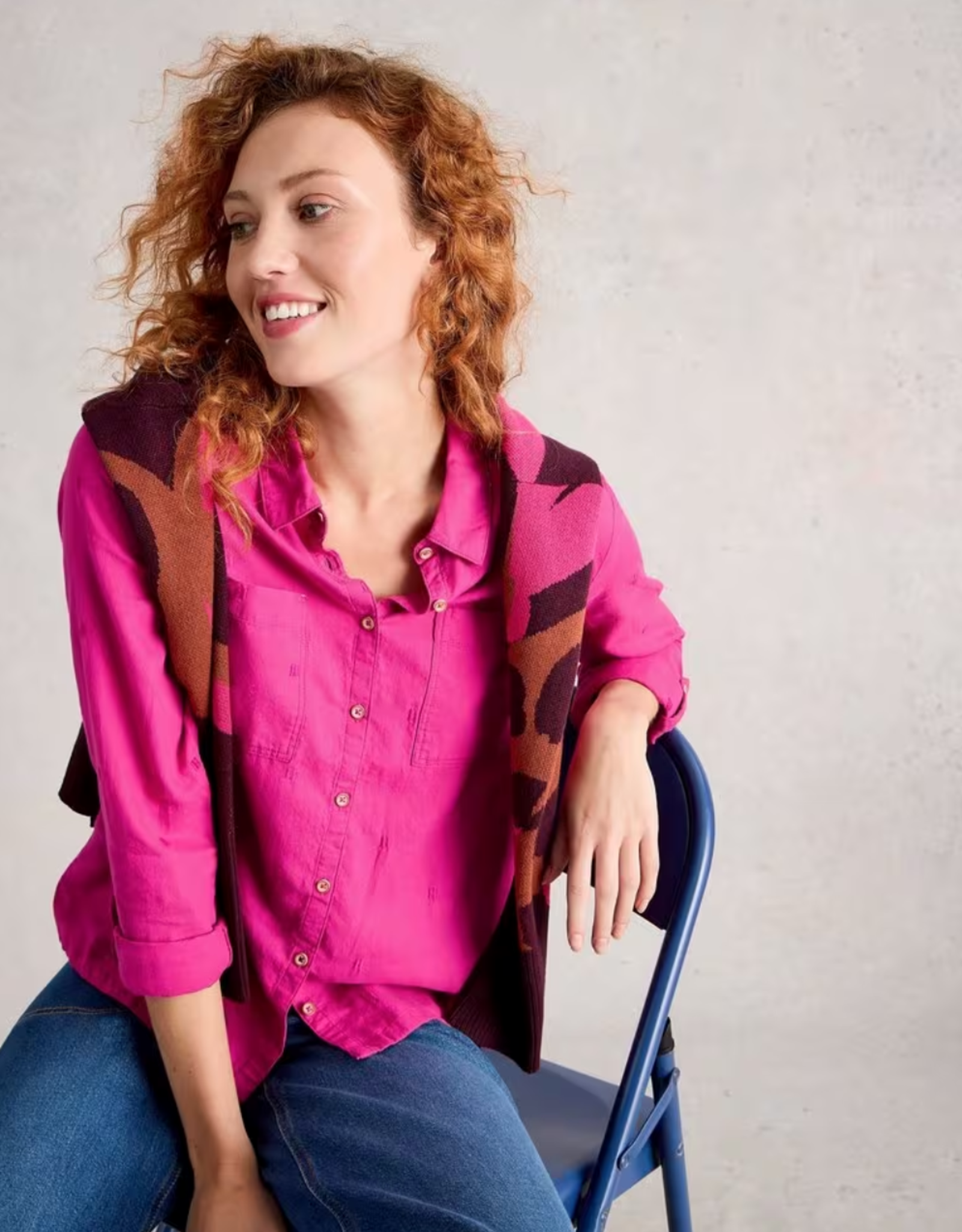 White Stuff White Stuff - 444302 Sophie Organic Cotton Shirt FW25