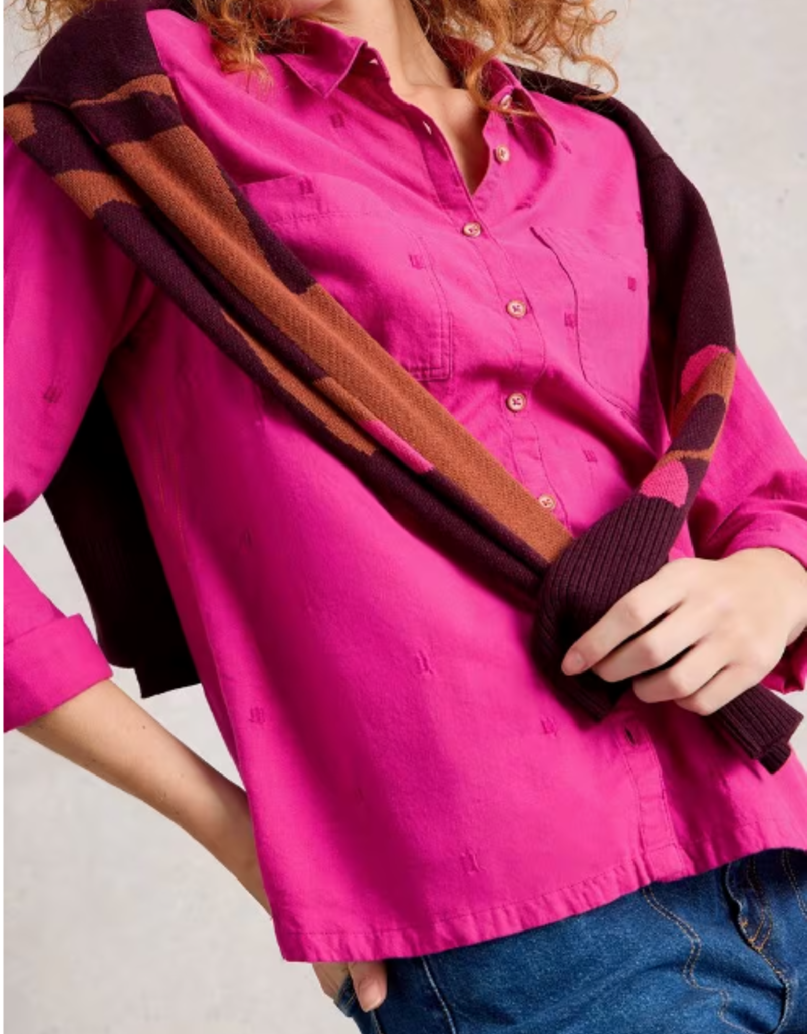 White Stuff White Stuff - 444302 Sophie Organic Cotton Shirt FW25