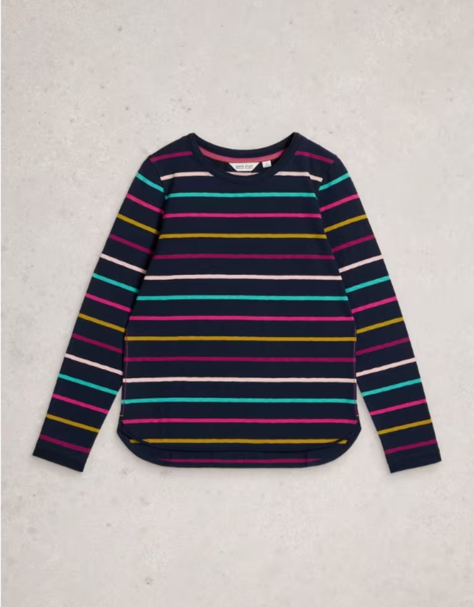 White Stuff White Stuff - 444332 Clara Stripe Long Sleeve Tee FW25