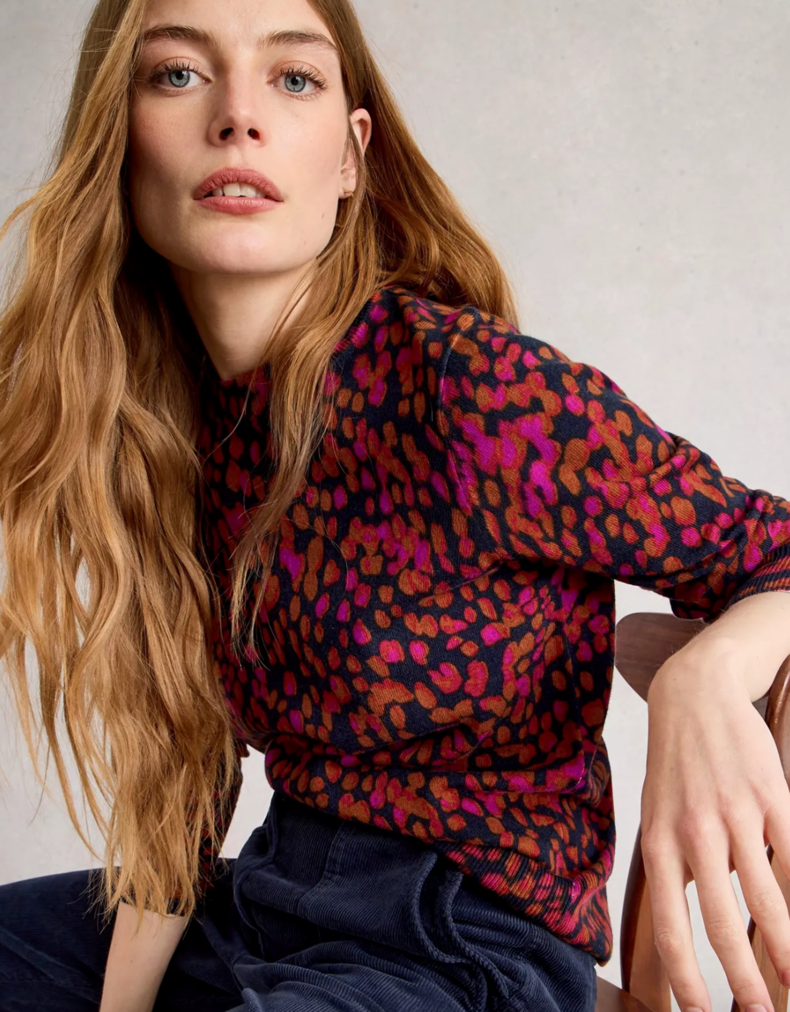 White Stuff White Stuff - 444058 Katie Print Jumper FW25