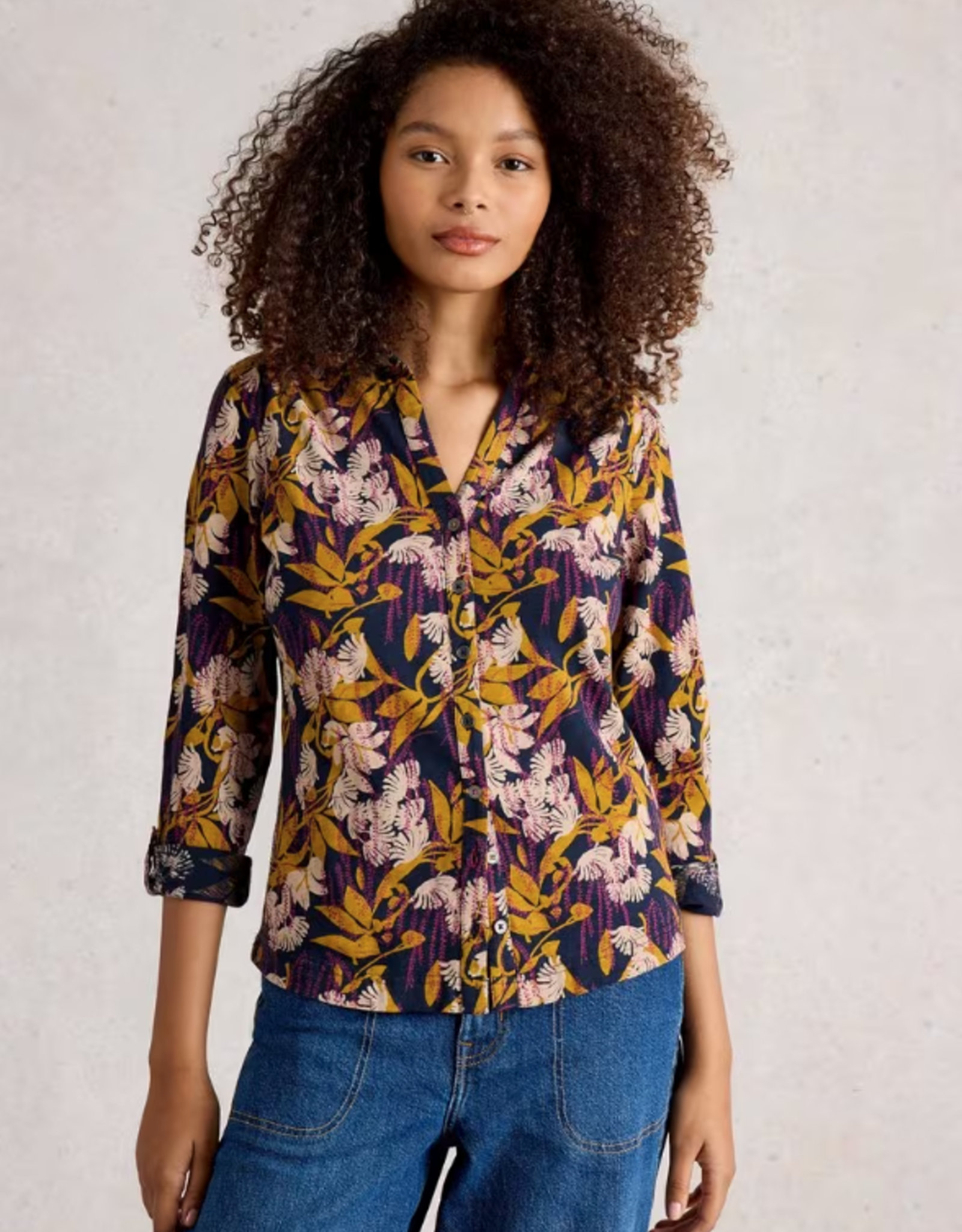 White Stuff White Stuff- 444331 Annie Jersey Shirt FW25