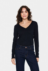Saint-Tropez Saint Tropez - MilaSZ Long Sleeve V-Neck Chandail FW25