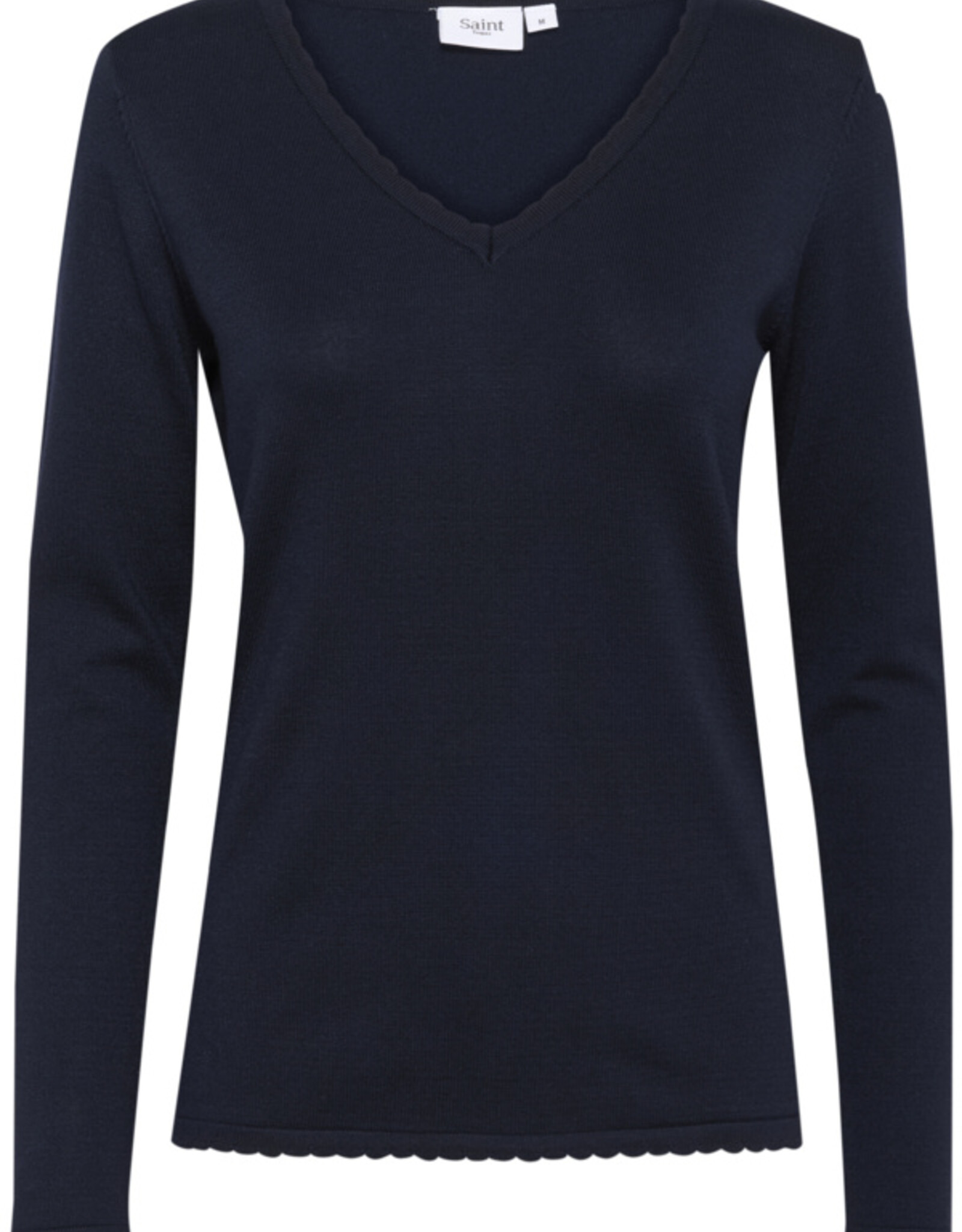Saint-Tropez Saint Tropez - MilaSZ Long Sleeve V-Neck Chandail FW25