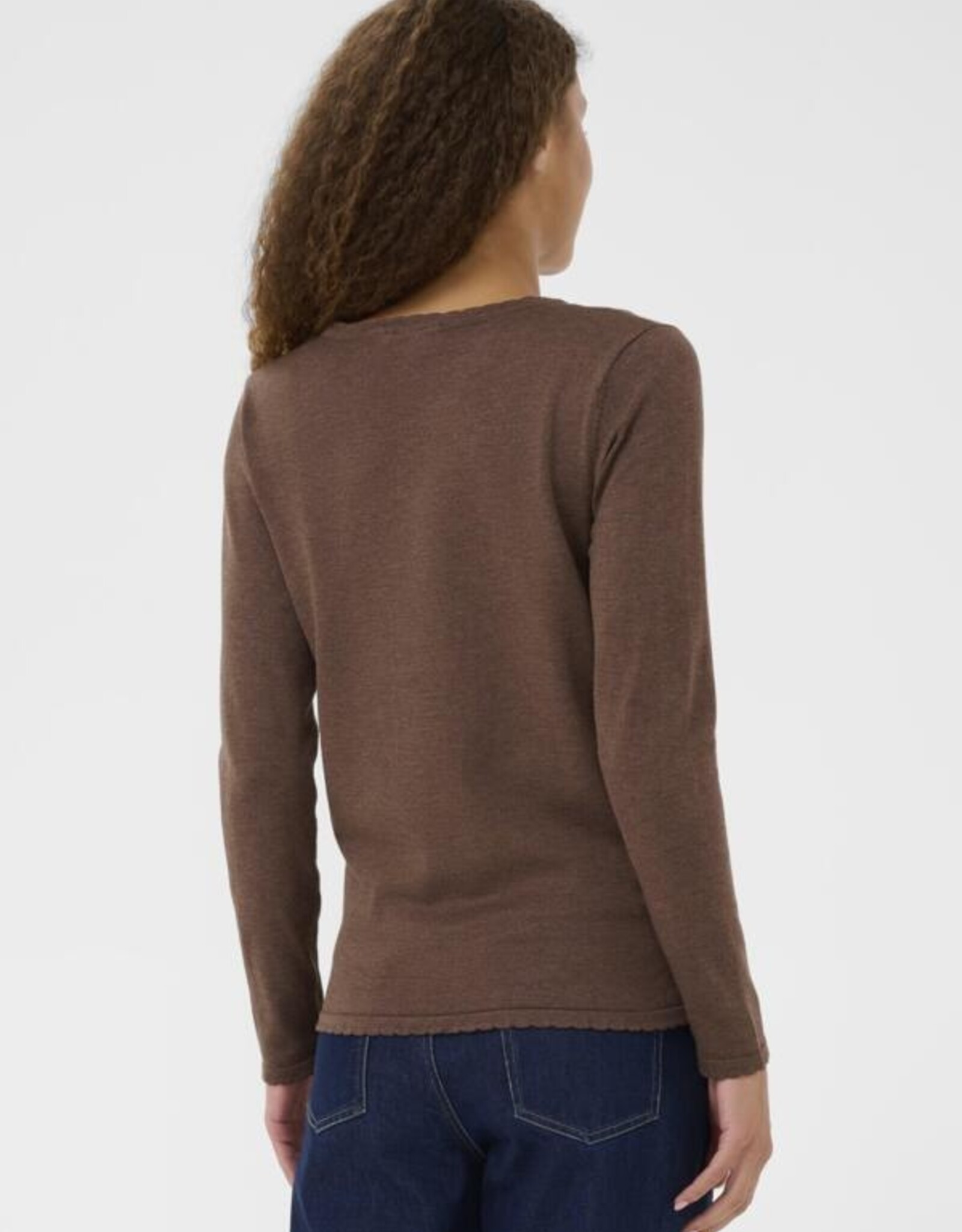 Saint-Tropez Saint Tropez - MilaSZ Long Sleeve V-Neck Chandail FW25