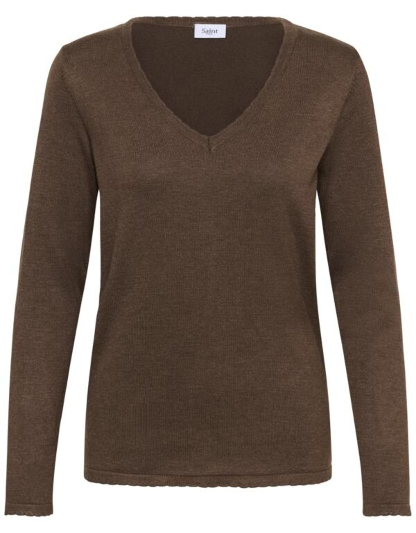 Saint-Tropez Saint Tropez - MilaSZ Long Sleeve V-Neck Chandail FW25
