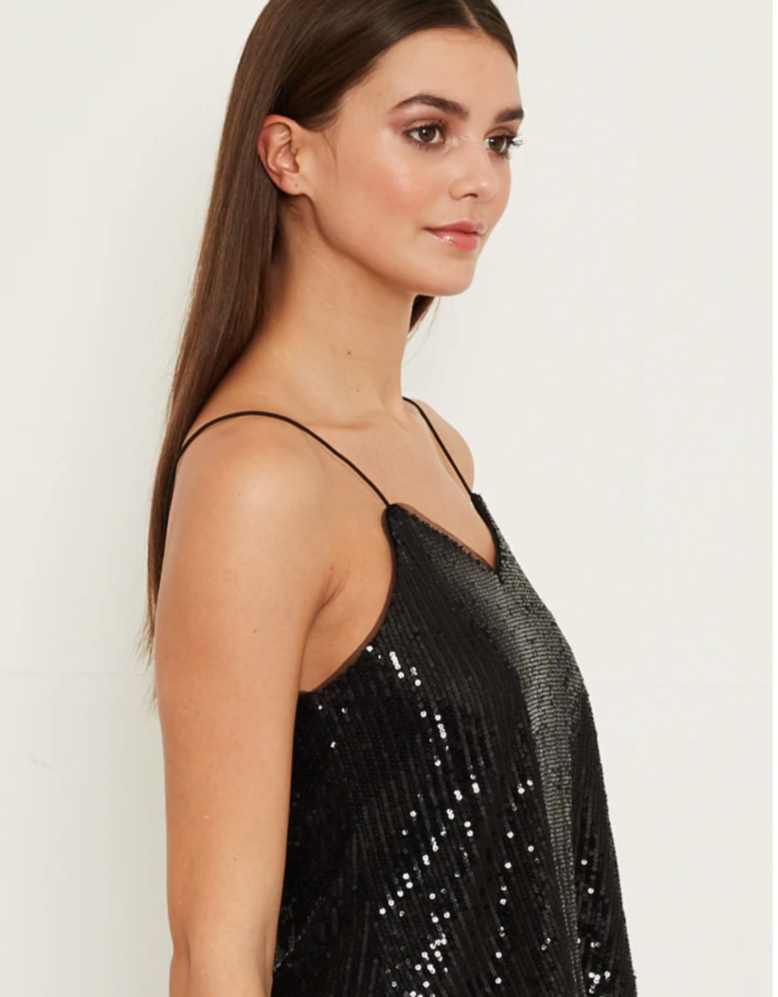 Apricot Apricot - Sequin Cami Haut FW25