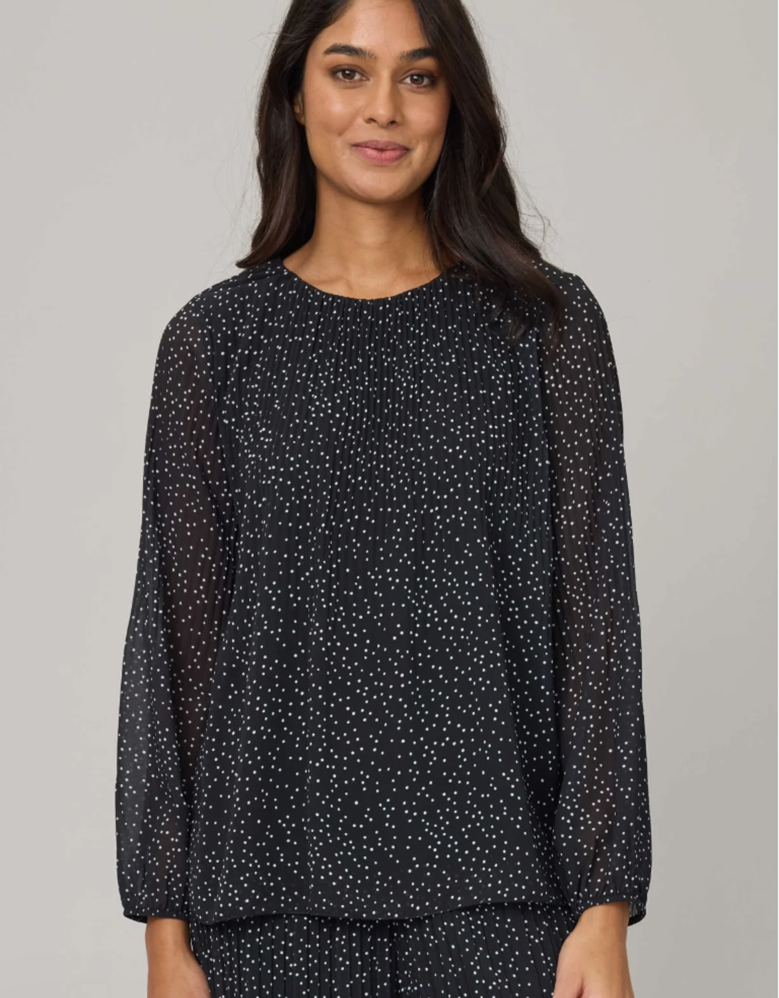 Pistache Pistache - 424206-BP Plissé Blouse FW25