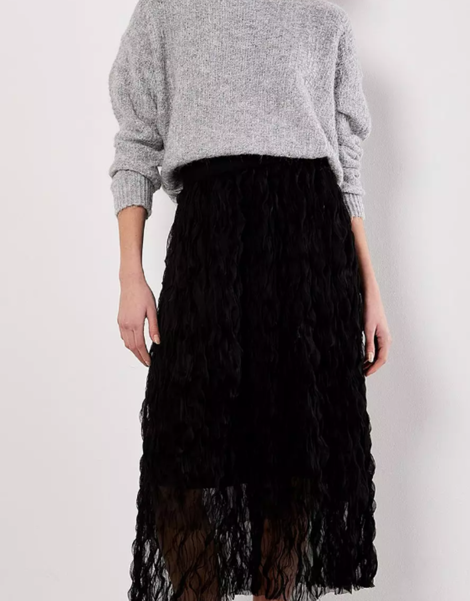 Apricot Apricot - Bow Back Lurex Fuzzy chandail FW25