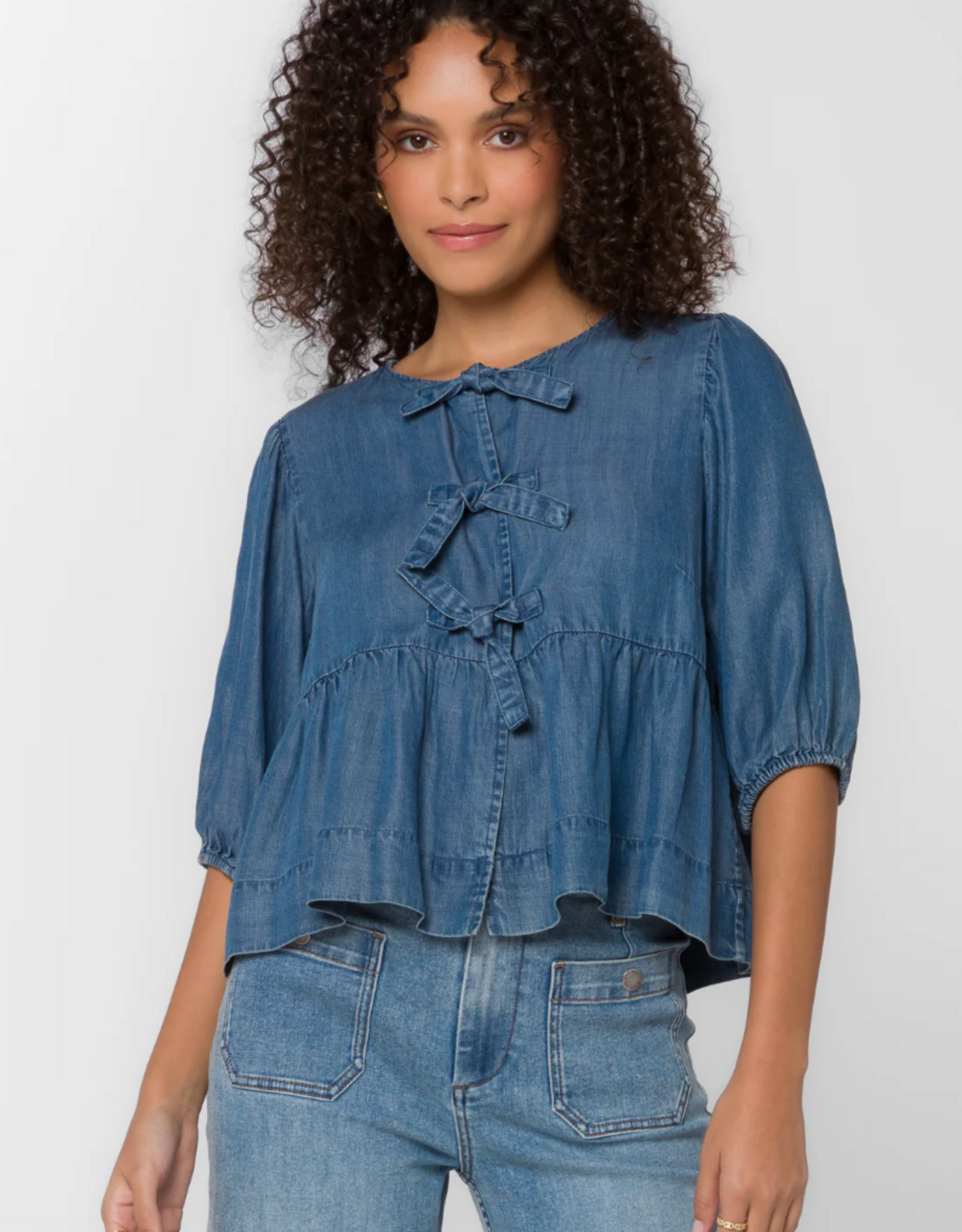 Velvet Heart Velvet Heart - GLW-24498 Polished Prep Blouse FW25