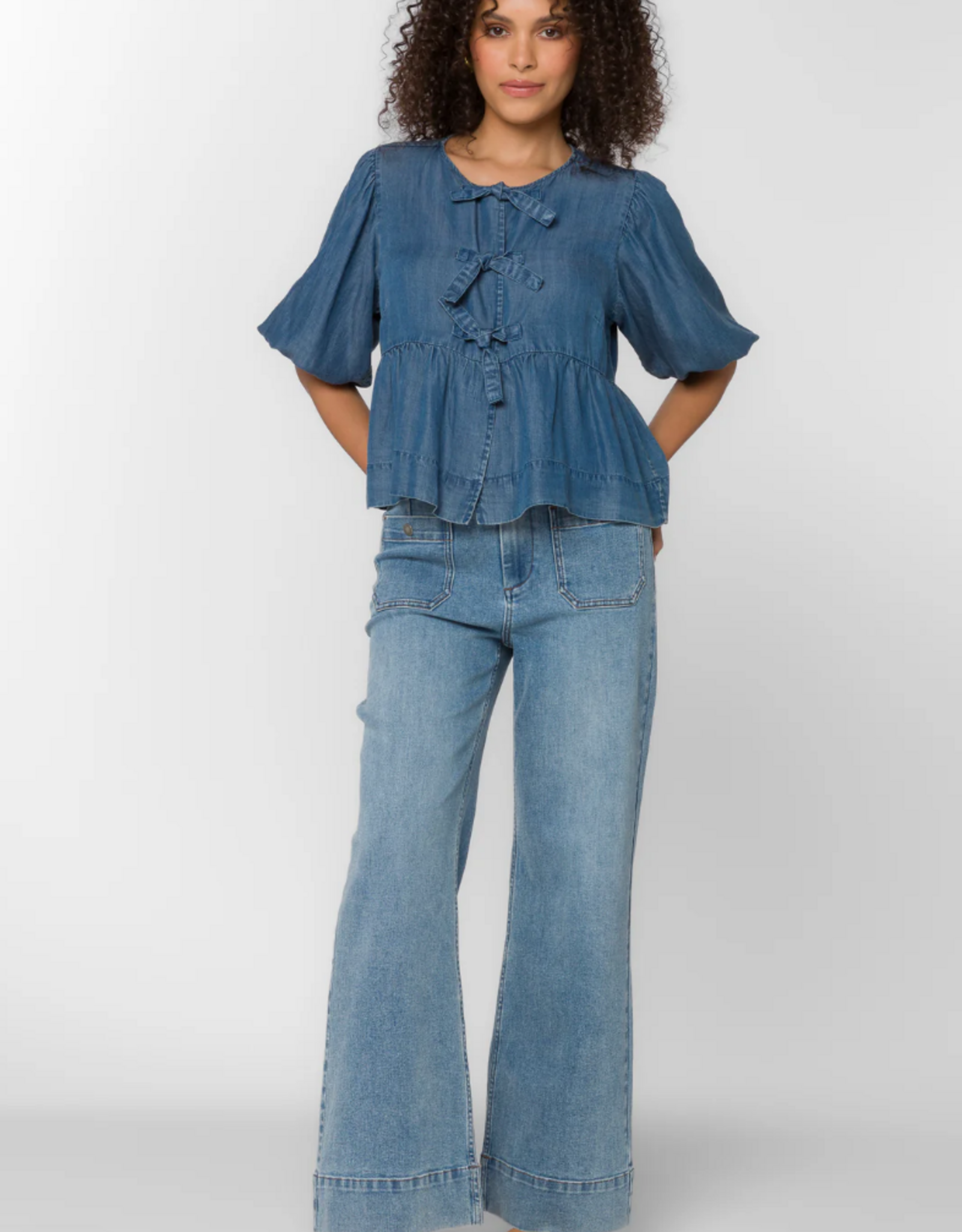 Velvet Heart Velvet Heart - Lamont Bow Blouse FW25