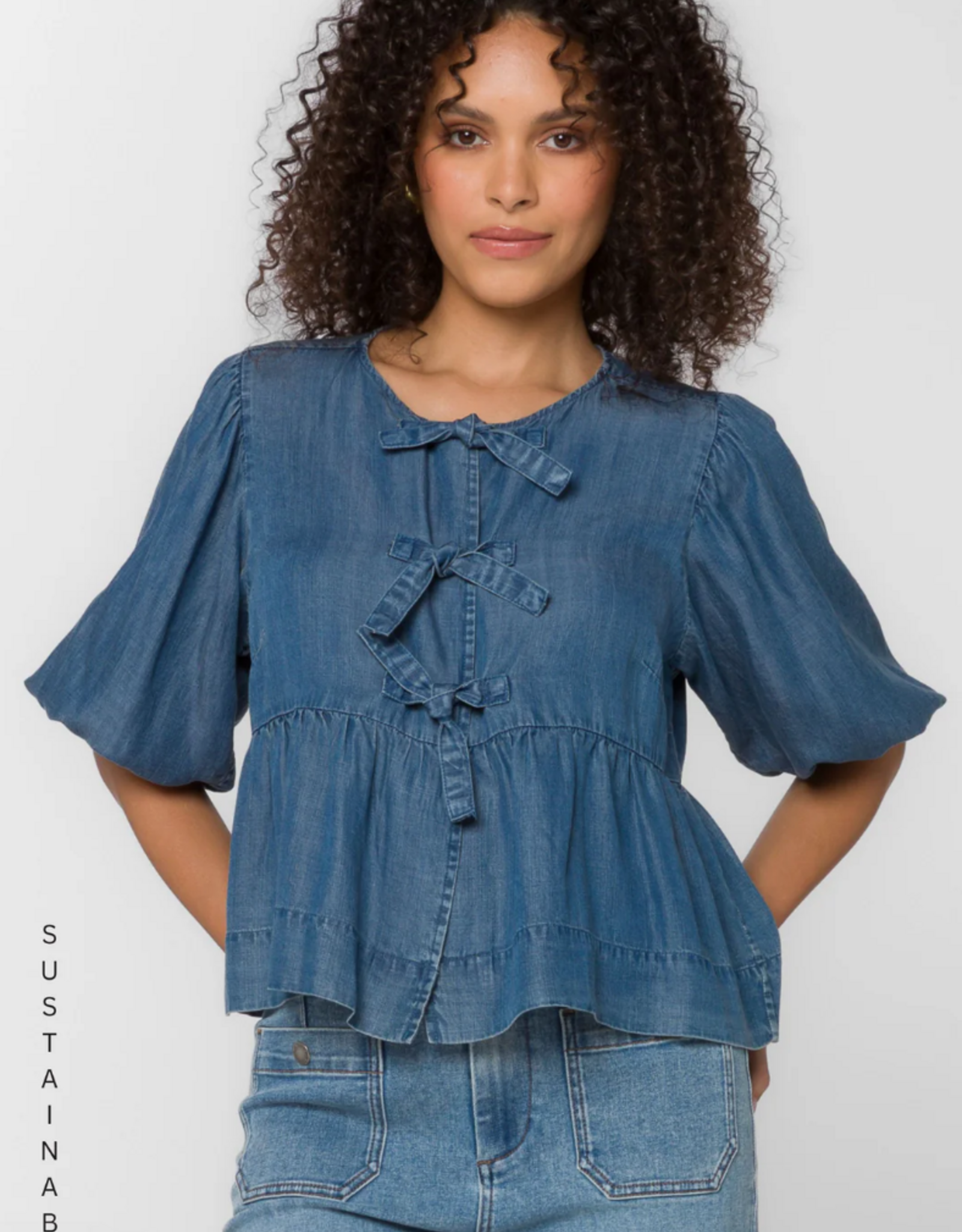 Velvet Heart Velvet Heart - GLW-24498 Polished Prep Blouse FW25