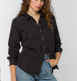 Velvet Heart - Bennet Black Denim Shirt FW25