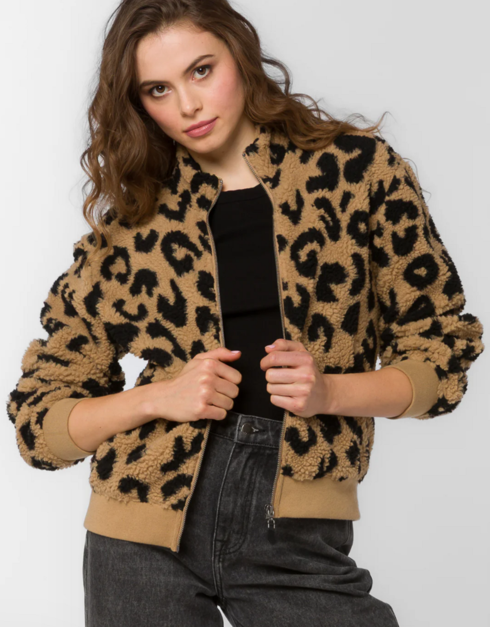 Velvet Heart Velvet Heart - Aggie Fuzzy Zip Up Jacket FW25
