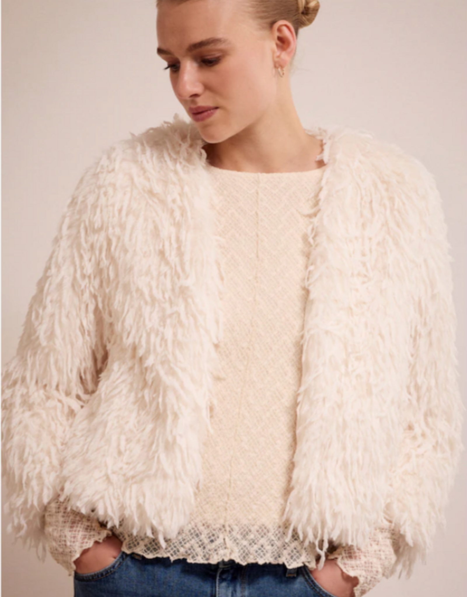Tramontana Tramontana - C2217801  Faux Fur Feather Jacket FW25