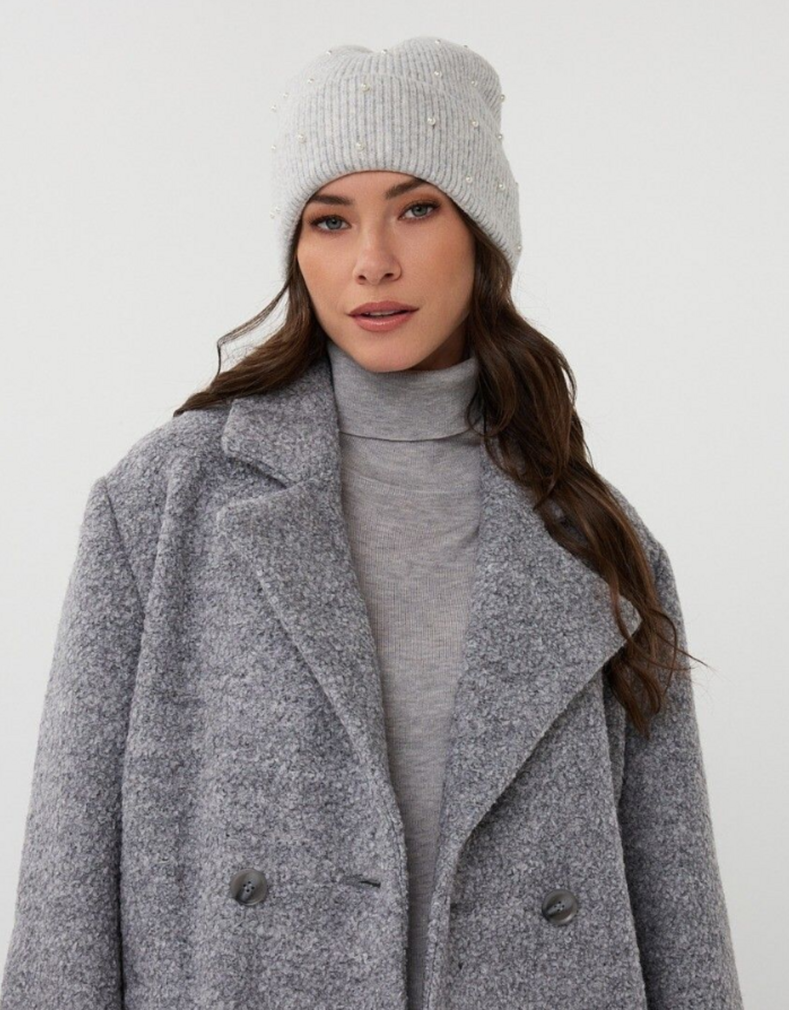 Esqualo Esqualo- F2527536 Pearl Beanie FW25