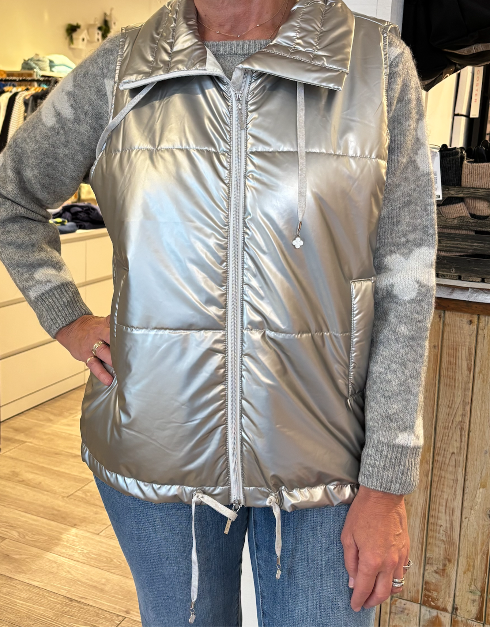 Atelier Atelier - 25268391 Metallic Quilted Jacket FW25