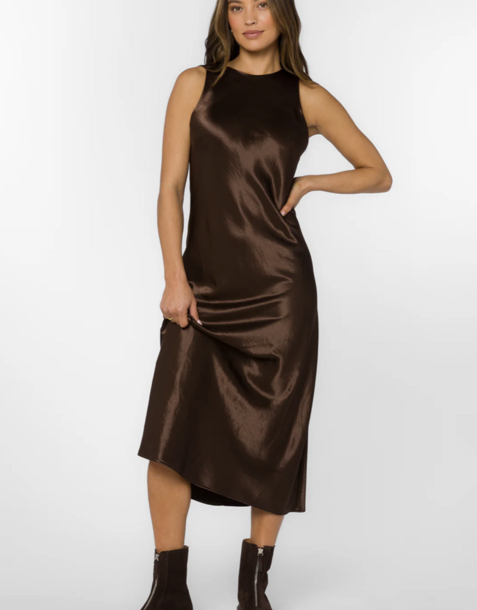 Velvet Heart Velvet Heart - Dorothea satin long dress FW25
