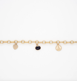 Flora Ciccarelli Flora Ciccarelli- 25P- 003-B Bracelet trois breloques Nella