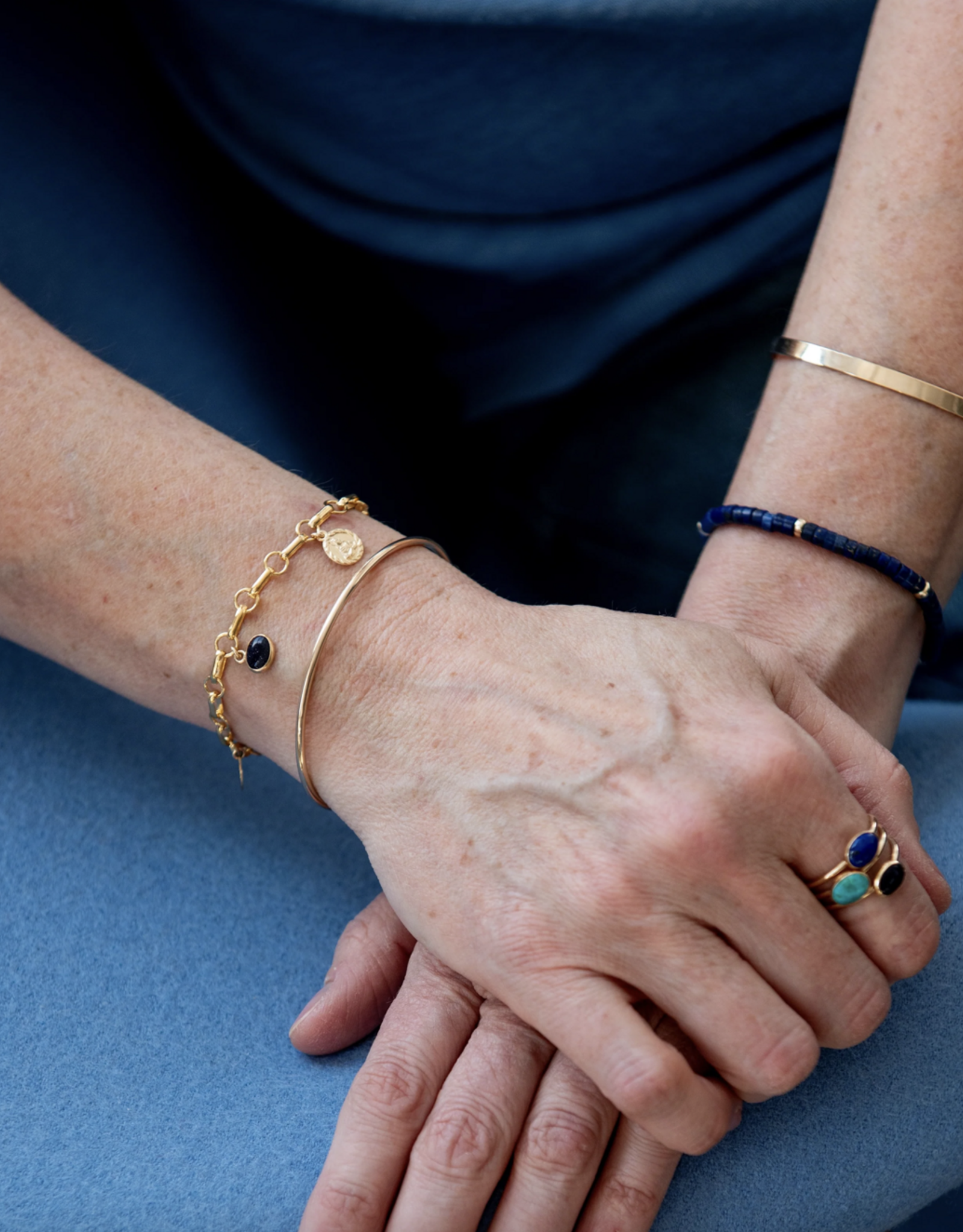 Flora Ciccarelli Flora Ciccarelli- 25P- 003-B Bracelet trois breloques Nella