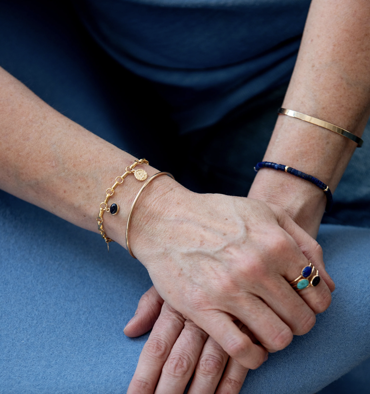Flora Ciccarelli Flora Ciccarelli- 25P- 003-B Bracelet trois breloques Nella
